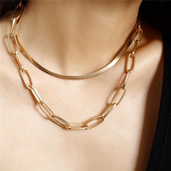chokers 2021 fashion gold steampunk for women wedding chain one piece neckalces korean bijoux femme choker collar mujer necklace jewelry, Golden;silver
chokers 2021 fashion gold steampunk for women wedding chain one piece neckalces korean bijoux femme choker collar mujer necklace jewelry, Golden;silver
