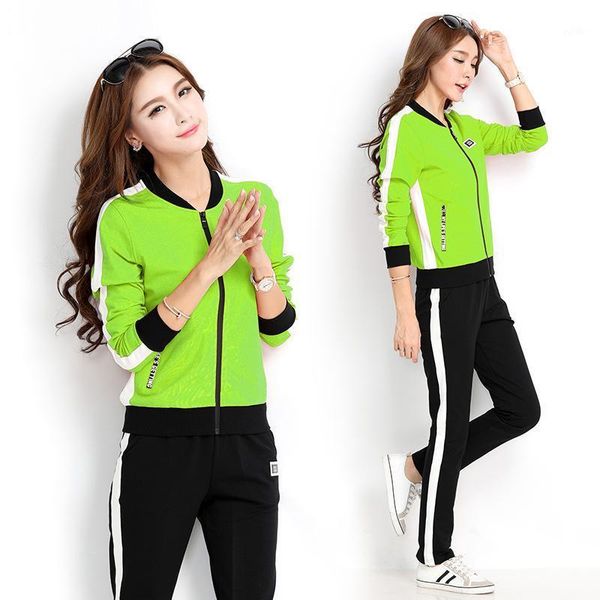 running sets women sportswear tracksuit spring autumn loose jacket jogging fitness athletic gym casual set sport suit sweatshirt+pant1, Black;blue
running sets women sportswear tracksuit spring autumn loose jacket jogging fitness athletic gym casual set sport suit sweatshirt+pant1, Black;blue