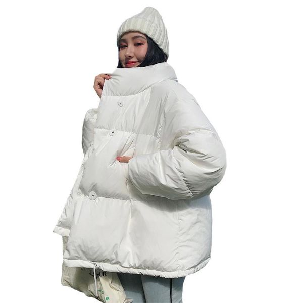 korean winter jacket women's stand-up collar solid color loose oversized women's short coat 2020 clothing, Black
korean winter jacket women's stand-up collar solid color loose oversized women's short coat 2020 clothing, Black