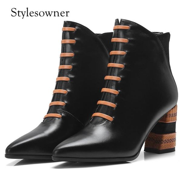boots stylesowner england style look beauty shallow short pointed toe cow leather with back zipper high heels ankle woman, Black
boots stylesowner england style look beauty shallow short pointed toe cow leather with back zipper high heels ankle woman, Black