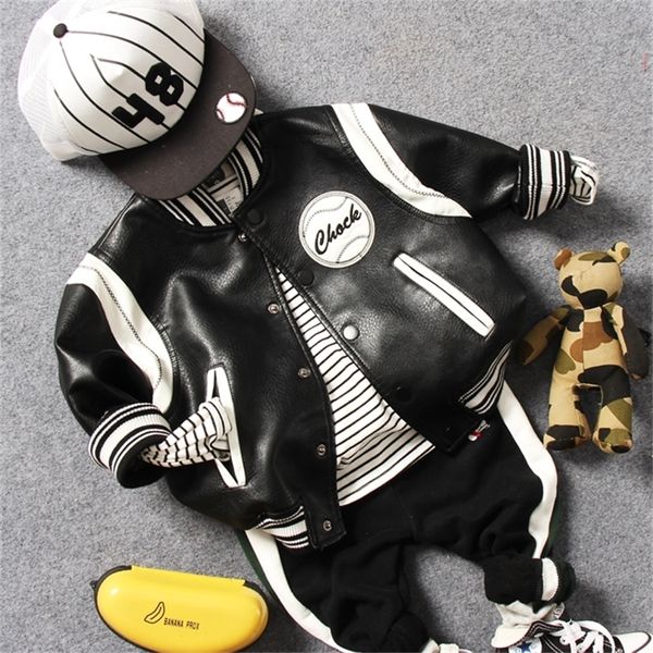 only 1pc new autumn winter boys fashion pu letter cartoon patchwork jacket kids clothing children handsome wind coat y200901, Blue;gray
only 1pc new autumn winter boys fashion pu letter cartoon patchwork jacket kids clothing children handsome wind coat y200901, Blue;gray