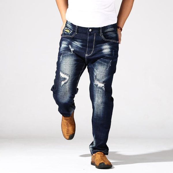 men's jeans 2021 arrival high elastic waist hollow men super large loose style full length casual plus size xl 2xl 3xl 4xl 5xl 6xl1, Blue
men's jeans 2021 arrival high elastic waist hollow men super large loose style full length casual plus size xl 2xl 3xl 4xl 5xl 6xl1, Blue