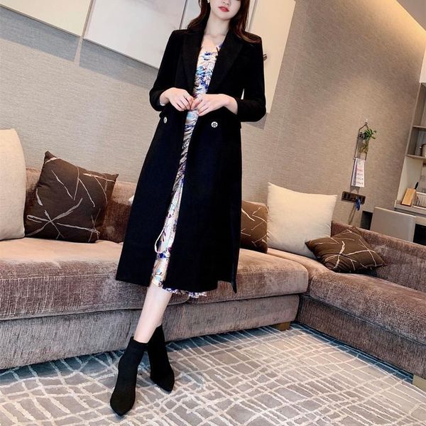 women's wool & blends woolen coat long slim woollen cloth 2021 fashion early winter one shop black and red
women's wool & blends woolen coat long slim woollen cloth 2021 fashion early winter one shop black and red