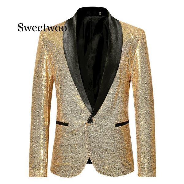 2021 new men's large size casual sequins one button suit mens european american dress gold jacket clothes autumn spring red gold, White;black
2021 new men's large size casual sequins one button suit mens european american dress gold jacket clothes autumn spring red gold, White;black