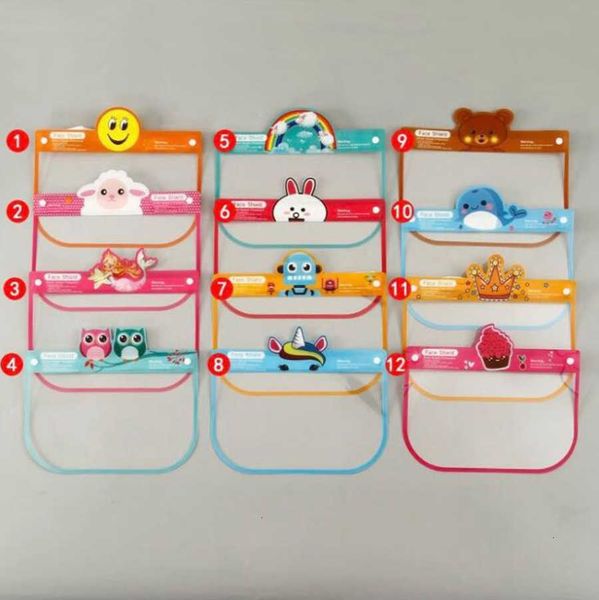 chidren kids shield cartoon 12 styles droplet pet safety protective full face anti fog isolation designer mask ljjo8193
chidren kids shield cartoon 12 styles droplet pet safety protective full face anti fog isolation designer mask ljjo8193