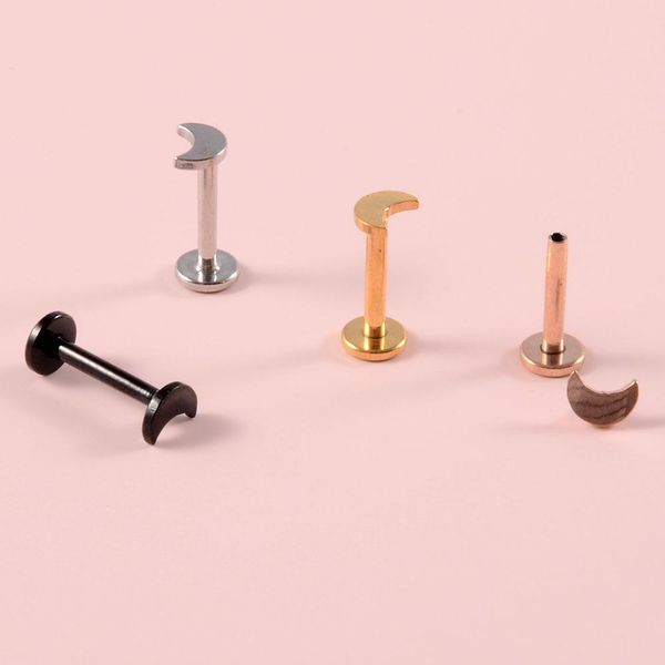 4pcs surgical steel ear tragus cartilage heart ball moon labrets lip stud ring ball ear lobe earrings body piercing jewelry q sqcvsm, Silver
4pcs surgical steel ear tragus cartilage heart ball moon labrets lip stud ring ball ear lobe earrings body piercing jewelry q sqcvsm, Silver