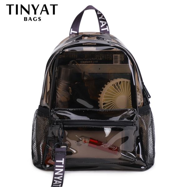 tinyat clear pvc women backpack transparent fashion solid backpack travel school backpack bag for teenage girls mochila children
tinyat clear pvc women backpack transparent fashion solid backpack travel school backpack bag for teenage girls mochila children