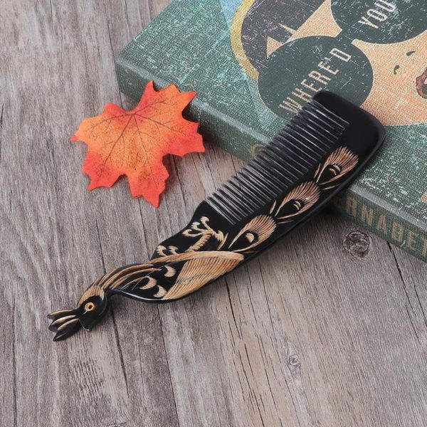 hair brushes natural ox horn comb hand carved loss treatment brush massage healthy combs 667d, Silver
hair brushes natural ox horn comb hand carved loss treatment brush massage healthy combs 667d, Silver