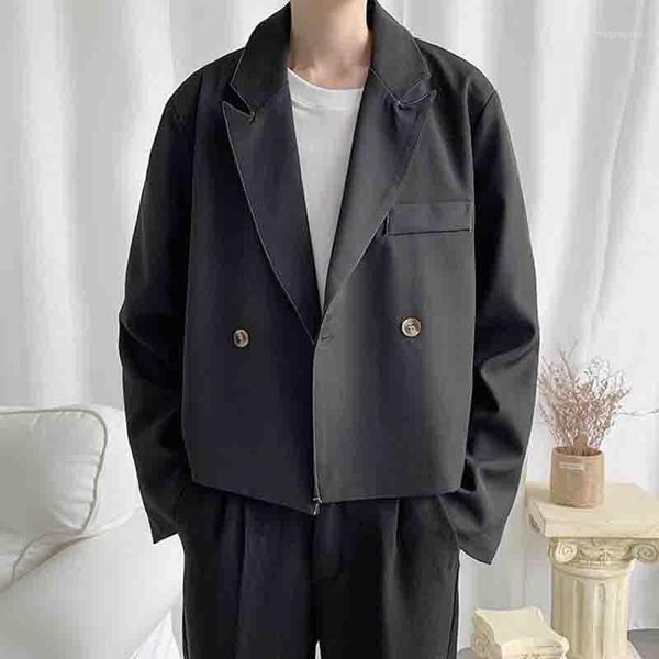 men loose casual short korean style suit jacket male vintage fashion hip hop japan streetwear gothic blazer suit coat outerwear1, White;black
men loose casual short korean style suit jacket male vintage fashion hip hop japan streetwear gothic blazer suit coat outerwear1, White;black