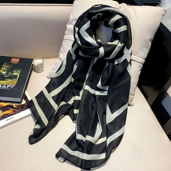 autumn and winter scarves women's cotton linen fashion versatile long geometric printed silk scarf air conditioning warm plaid shawl, Blue;gray
autumn and winter scarves women's cotton linen fashion versatile long geometric printed silk scarf air conditioning warm plaid shawl, Blue;gray