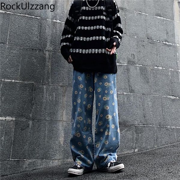 flower print contrast loose wide leg straight jeans streetwear fashion japanese men hip hop tracksuit trouser baggy denim pants, Blue
flower print contrast loose wide leg straight jeans streetwear fashion japanese men hip hop tracksuit trouser baggy denim pants, Blue