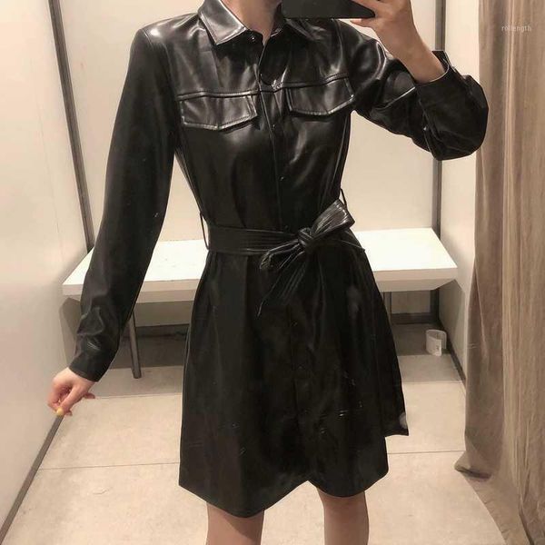 new fashion women high street pu leather long jacket female casual loose windbreaker coat1, Black
new fashion women high street pu leather long jacket female casual loose windbreaker coat1, Black