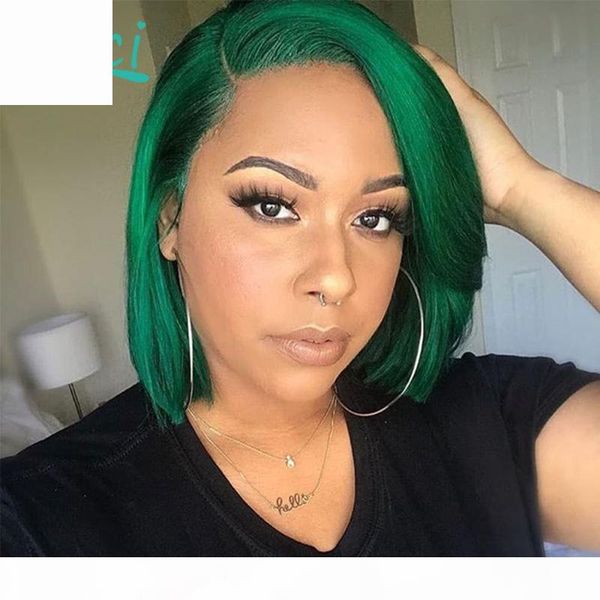 green wig 13x6 lace front wigs blunt cut bob wig lace frontal human hair wigs pre plucked for black women 130% with baby hair, Black;brown
green wig 13x6 lace front wigs blunt cut bob wig lace frontal human hair wigs pre plucked for black women 130% with baby hair, Black;brown