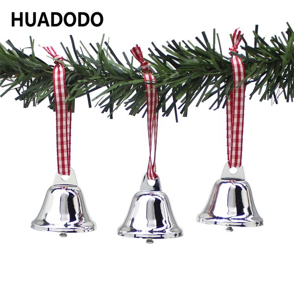 huadodo 6pcs sliver jingle bells bell pendants ornaments for christmas decorations new year party kids toys q1128
huadodo 6pcs sliver jingle bells bell pendants ornaments for christmas decorations new year party kids toys q1128