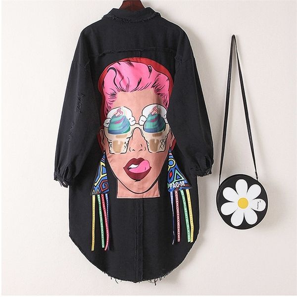2019 new arrival women's sweatshirts denim,jeans jacket size 4xl loose thin women fashion full sleeve o-collar y200101, Black;brown
2019 new arrival women's sweatshirts denim,jeans jacket size 4xl loose thin women fashion full sleeve o-collar y200101, Black;brown
