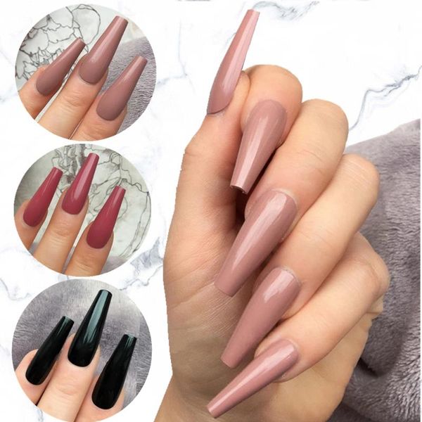 false nails 24pcs shiny nude ballerina stiletto extra long fake for design diy uv gel polish surface manicure tools, Red;gold
false nails 24pcs shiny nude ballerina stiletto extra long fake for design diy uv gel polish surface manicure tools, Red;gold