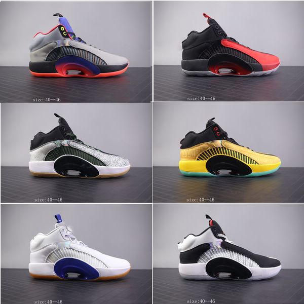 mens shoes 35s jumpman casual shoes 35 xxxv sports sneakers center of gravity morpho sisterhood sports shoes, Black