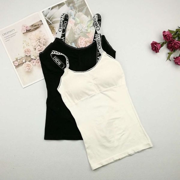 2019 summer new women's letter shoulder undergarment to show thin suspender with strap and cht cushion vt, Black;white
2019 summer new women's letter shoulder undergarment to show thin suspender with strap and cht cushion vt, Black;white