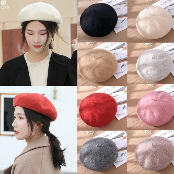 sweet womens solid wool beret french artist warm beanie hat winter ski cap new, Blue;gray
sweet womens solid wool beret french artist warm beanie hat winter ski cap new, Blue;gray