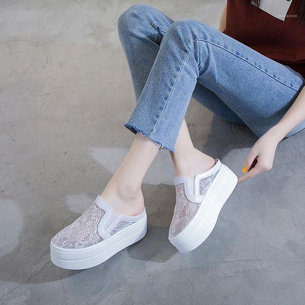 slippers women mesh casual shoes flat platform wedge height increasing hollow hole breathable sneakers 7cm1, Black
slippers women mesh casual shoes flat platform wedge height increasing hollow hole breathable sneakers 7cm1, Black
