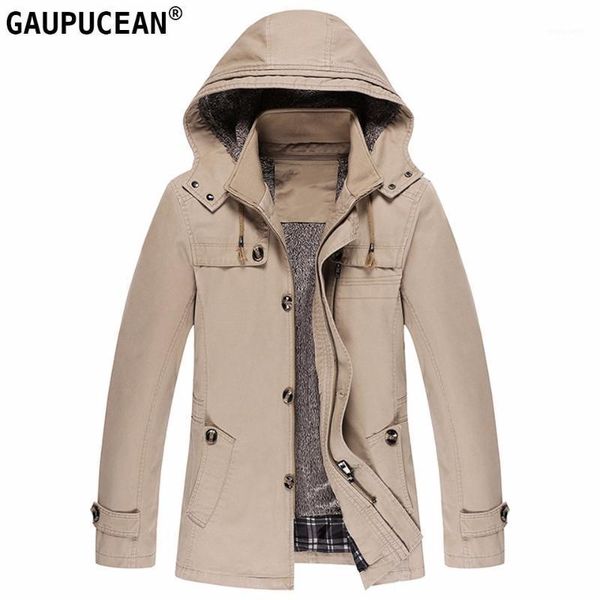 100% cotton man jacket winter hooded buttons fleece thick male coat new pockets zipers khaki beige black men jackets trench1, Tan;black
100% cotton man jacket winter hooded buttons fleece thick male coat new pockets zipers khaki beige black men jackets trench1, Tan;black