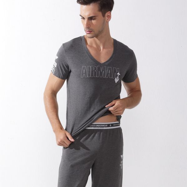 52025 men pajama set cotton modal short sleeve sleepwear comfortable summer lounge pajamas men pyjama set home clothes nightwear q1216, Black;white
52025 men pajama set cotton modal short sleeve sleepwear comfortable summer lounge pajamas men pyjama set home clothes nightwear q1216, Black;white