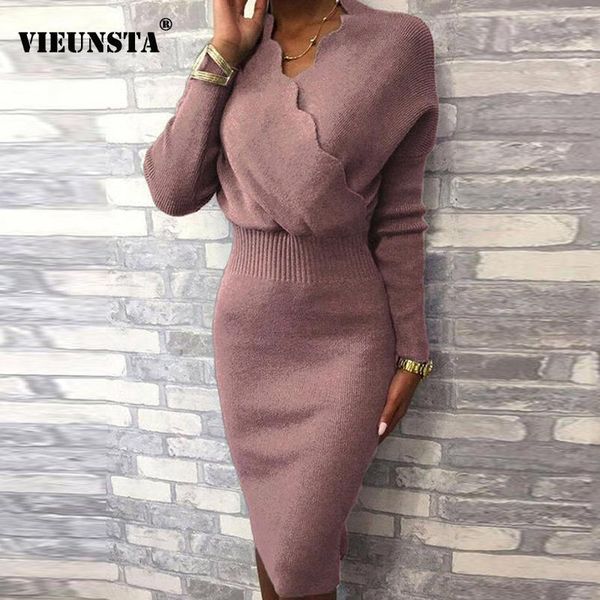 casual dresses elegant office lady bodycon knitted dress women wave v-neck solid party autumn winter long sleeve slim fit knee, Black;gray
casual dresses elegant office lady bodycon knitted dress women wave v-neck solid party autumn winter long sleeve slim fit knee, Black;gray