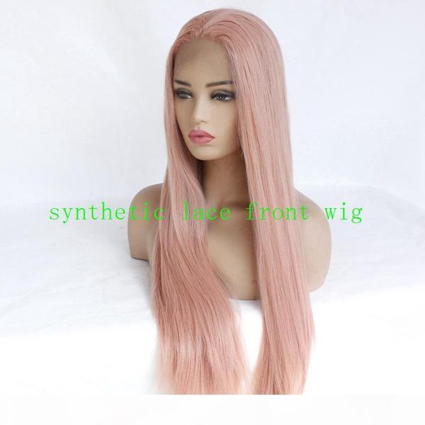 fashion girl synthetic lace front wigs rose gold beauty long silky straight peach pink high temperature fiber lace front wigs for women, Black
fashion girl synthetic lace front wigs rose gold beauty long silky straight peach pink high temperature fiber lace front wigs for women, Black