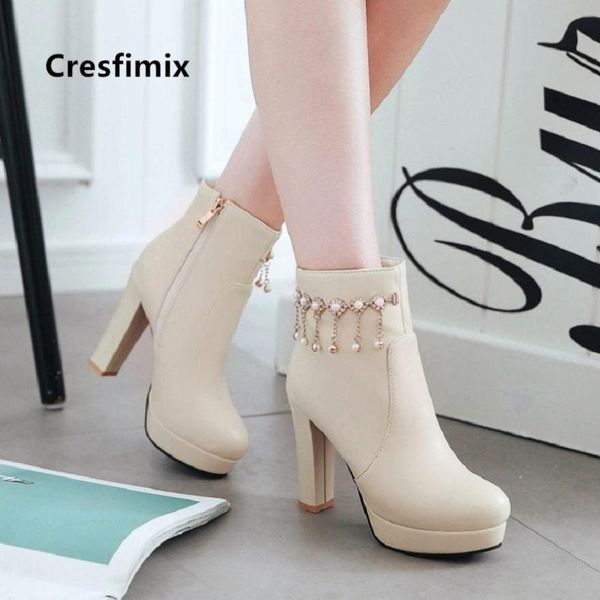 boots cresfimix botas de mujer female fashion black round toe waterproof high heel women cool pink autumn lady c6056
boots cresfimix botas de mujer female fashion black round toe waterproof high heel women cool pink autumn lady c6056