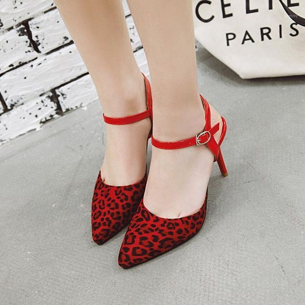 2021 new sandals leopard print high heel buckle pointed thin heel women's shoes heels women1, Black
2021 new sandals leopard print high heel buckle pointed thin heel women's shoes heels women1, Black