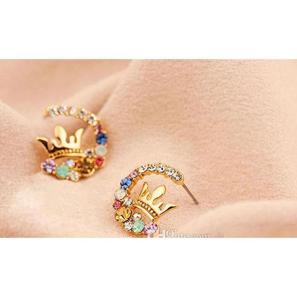 s8 lady's accessories for women fashion jewelry refined colorful rhinstone crown stud p sqcvih queen66, Golden;silver
s8 lady's accessories for women fashion jewelry refined colorful rhinstone crown stud p sqcvih queen66, Golden;silver