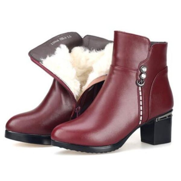 boots high-end large size rhinestone soft cowhide fashion warm winter snow shoes woman plush wool high heels, Black
boots high-end large size rhinestone soft cowhide fashion warm winter snow shoes woman plush wool high heels, Black