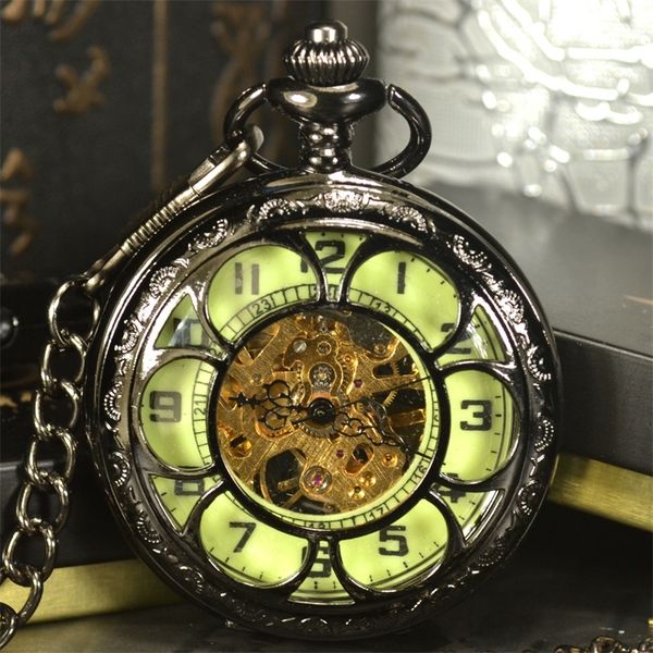 luminous men pocket watch cool luxury lover gift chain skeleton mechanical watch black steampunk men hand winding watch t200502, Slivery;golden
luminous men pocket watch cool luxury lover gift chain skeleton mechanical watch black steampunk men hand winding watch t200502, Slivery;golden