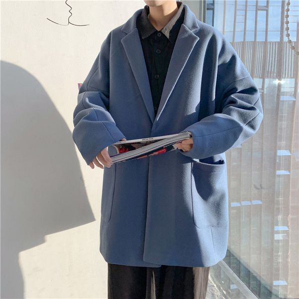 2021 new solid color woolen winter new men's casual oversize coat classic streetwear fashion clothing audt, Black
2021 new solid color woolen winter new men's casual oversize coat classic streetwear fashion clothing audt, Black