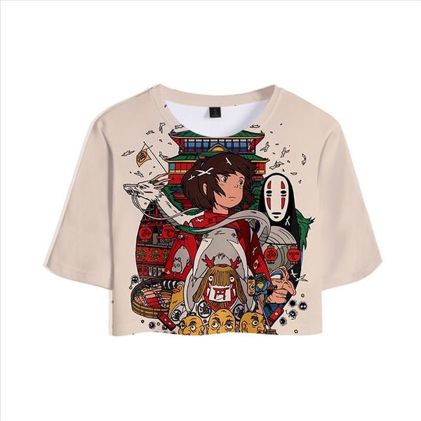 miyazaki hayao spirited away anime movie ogino chihiro 3d crops girl t shirt short t shirt women sale casual clothes, White
miyazaki hayao spirited away anime movie ogino chihiro 3d crops girl t shirt short t shirt women sale casual clothes, White