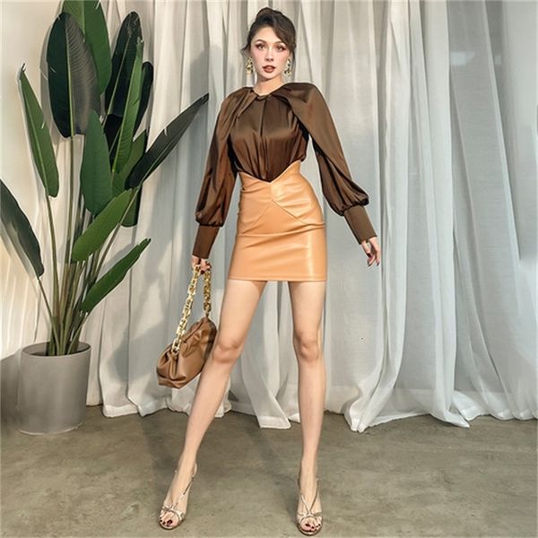 2021 new fashioned autumn leather khaki plutonium all-match vintage hip wrap skirt high waist mini women's party club skirts tb26, Black
2021 new fashioned autumn leather khaki plutonium all-match vintage hip wrap skirt high waist mini women's party club skirts tb26, Black