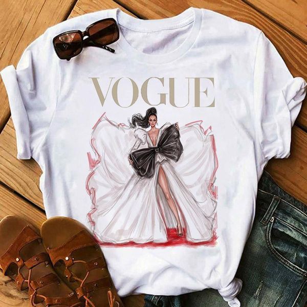 vogue print women t shirt cute t-shirts female clothes harajuku graphic tee shirts summer women tee t-shirt femme, White
vogue print women t shirt cute t-shirts female clothes harajuku graphic tee shirts summer women tee t-shirt femme, White