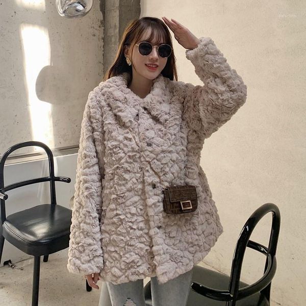 2020 new women plus size thicken faux lambswool fur coat winter korean loose soft plush casual warm coat female outerwear1, Black
2020 new women plus size thicken faux lambswool fur coat winter korean loose soft plush casual warm coat female outerwear1, Black