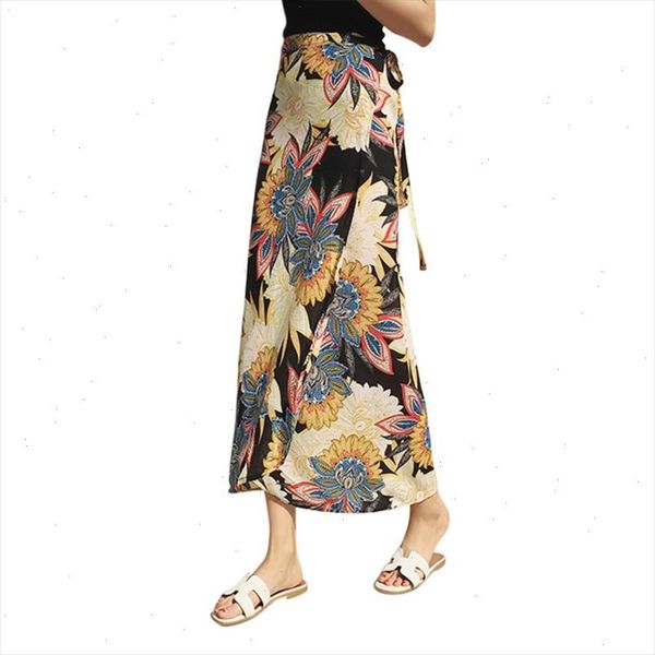 floral print high split long skirt women one piece summer maxi skirt female tie up boho beach wrap skirts, Black
floral print high split long skirt women one piece summer maxi skirt female tie up boho beach wrap skirts, Black