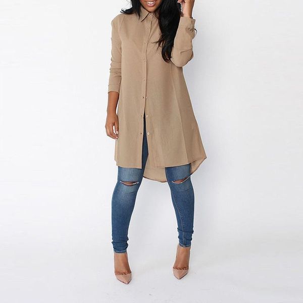 casual chiffon long blouse shirt spring autumn women long sleeve turn-down collar button solid irregular hem loose blusa 6q18781, White
casual chiffon long blouse shirt spring autumn women long sleeve turn-down collar button solid irregular hem loose blusa 6q18781, White