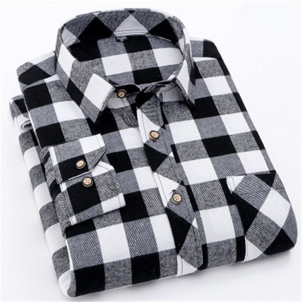 men's casual shirts slim plaid shirt long sleeve men high-quality clothes lapel pocket fashion top, White;black
men's casual shirts slim plaid shirt long sleeve men high-quality clothes lapel pocket fashion top, White;black