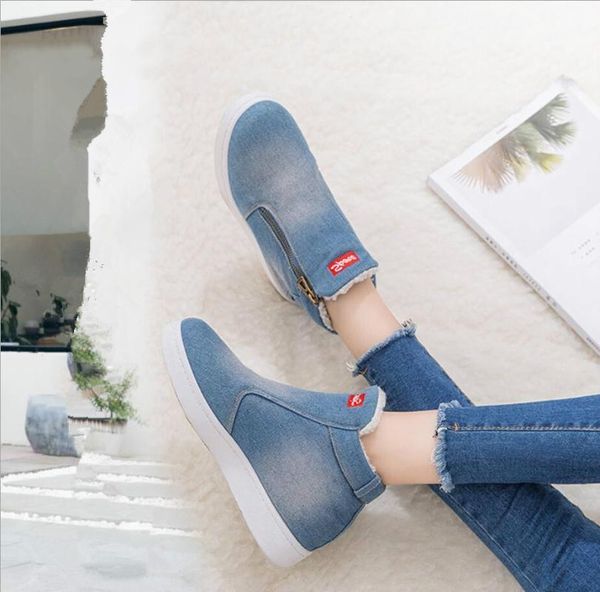 boots y288 2021 winter shoes women denim ankle female zipper snow warm plush thickening flat zapatos de mujer1, Black
boots y288 2021 winter shoes women denim ankle female zipper snow warm plush thickening flat zapatos de mujer1, Black