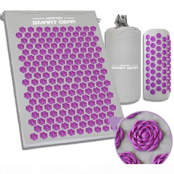 acupressure massage mat pillow set yoga mat for relieves stress back neck sciatic pain relaxation tension release with bag
acupressure massage mat pillow set yoga mat for relieves stress back neck sciatic pain relaxation tension release with bag