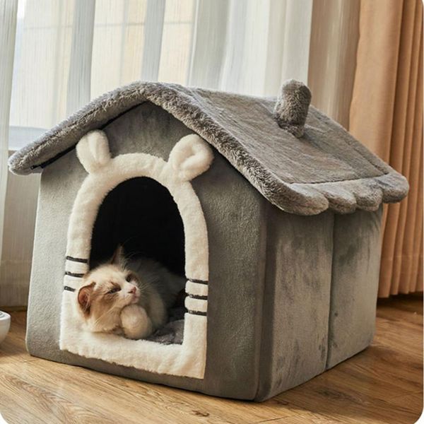 small dog cat bed house winter warm semi-enclosed house villa four seasons universal kennel removable and washable cat supplies
small dog cat bed house winter warm semi-enclosed house villa four seasons universal kennel removable and washable cat supplies
