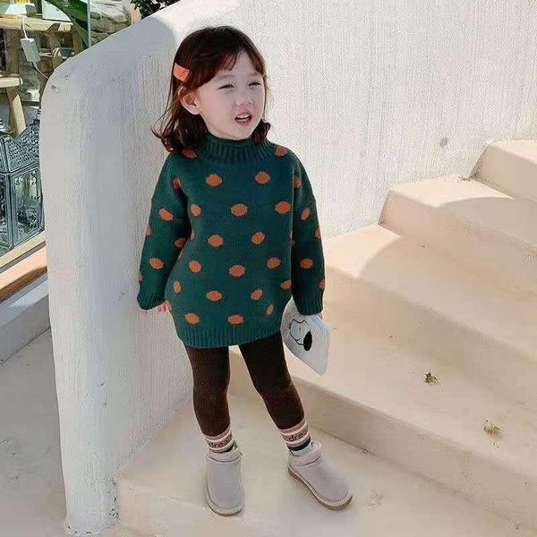 pullover knitting spring winter turtleneck sweater girls kids children's warm thicken simplicity dots printing clothing, Blue
pullover knitting spring winter turtleneck sweater girls kids children's warm thicken simplicity dots printing clothing, Blue