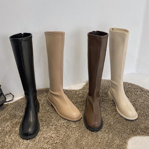 shoes women's boots autumn low heels booties round toe luxury designer winter footwear booties ladies boots-women mid-calf, Black
shoes women's boots autumn low heels booties round toe luxury designer winter footwear booties ladies boots-women mid-calf, Black