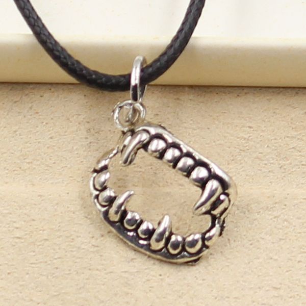 new durable black faux leather vampire dracula fangs teeth halloween pendant cord choker charm diy silver color necklace jewelry fgh7
new durable black faux leather vampire dracula fangs teeth halloween pendant cord choker charm diy silver color necklace jewelry fgh7