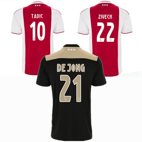 retro classic 2018 2019 ajax soccer jersey huntelaar nouri de ligt tadic de jong ziyech home away 18/19 football shirt, Black;yellow
retro classic 2018 2019 ajax soccer jersey huntelaar nouri de ligt tadic de jong ziyech home away 18/19 football shirt, Black;yellow
