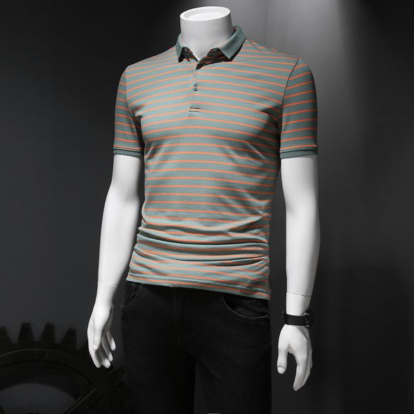tide brand summer 2020 new polo shirt male short sleeve lapel striped short sleeve male casual hit color shirt, White;black
tide brand summer 2020 new polo shirt male short sleeve lapel striped short sleeve male casual hit color shirt, White;black