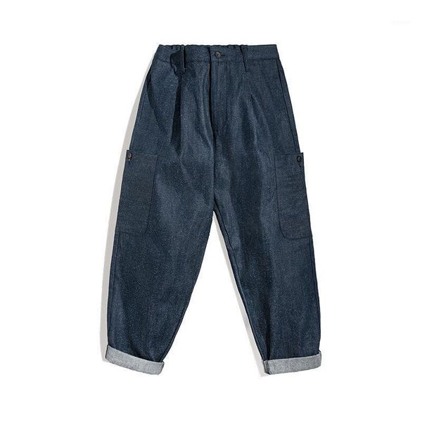 mens jeans japanese retro pants snow denim jeans large pocket elastic wide-leg loose harem pants men designer for men1, Blue
mens jeans japanese retro pants snow denim jeans large pocket elastic wide-leg loose harem pants men designer for men1, Blue